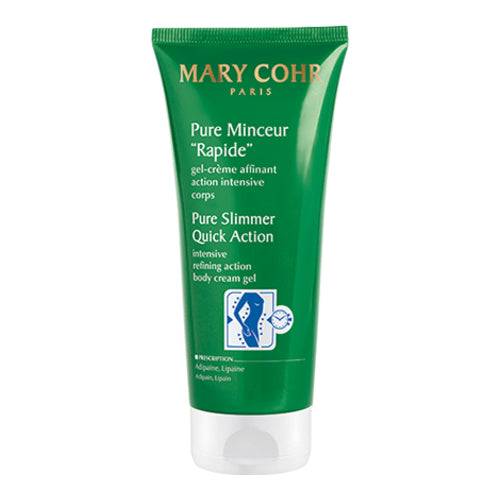 Mary Cohr Pure Slimmer Quick Action body cream gel with caffeine for cellulite reduction and skin firming. Ideal for body contouring treatments.