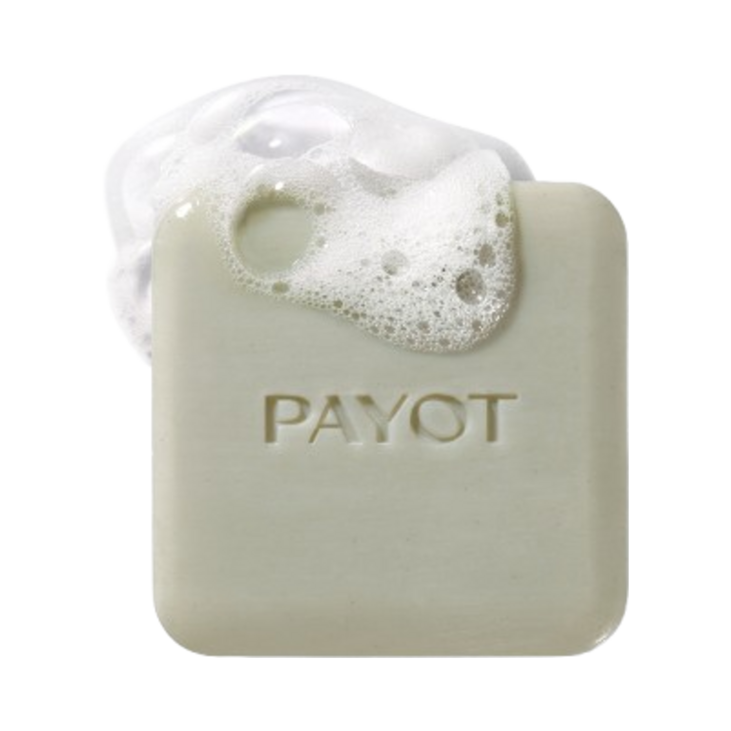Foaming Payot Purifying Cleansing Bar for shower and bath. Targets imperfections with natural extracts and supports healthy skin balance.