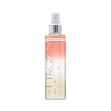 St Tropez Tan Purity Mist - Self-Tanner Face Mist with Vitamins C & D in a 200ml spray bottle for a radiant, natural-looking glow.