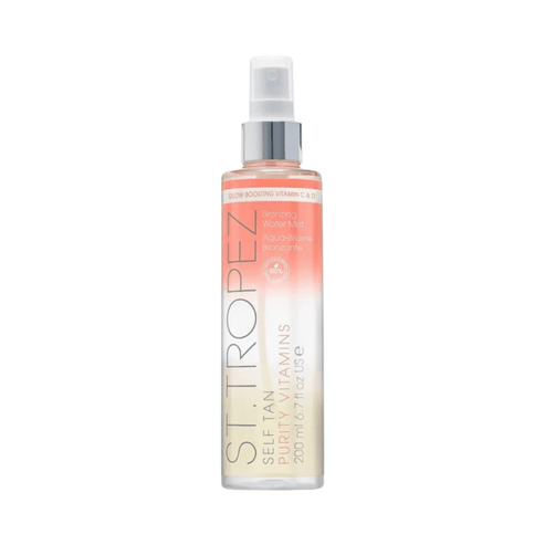 St Tropez Tan Purity Mist - Self-Tanner Face Mist with Vitamins C & D in a 200ml spray bottle for a radiant, natural-looking glow.