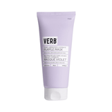 Verb Purple Mask hair treatment in a soft lavender squeeze tube with a white cap, designed to tone and hydrate blonde hair.