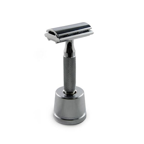 Rockwell Inkwell Razor Stand - Gunmetal Chrome