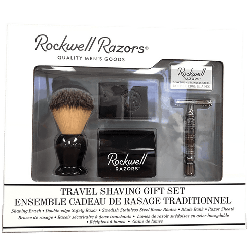 Rockwell R1 Travel Shaving Set - Gunmetal (All-in-One Gift Kit)