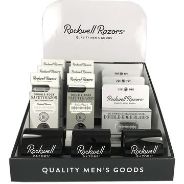 Rockwell Razors Rookie Value Bundle Shave Hardware Display