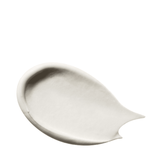 Texture swatch of Payot Rebalancing Purifying Mask showing creamy white clay formula for detoxifying and balancing oily skin.