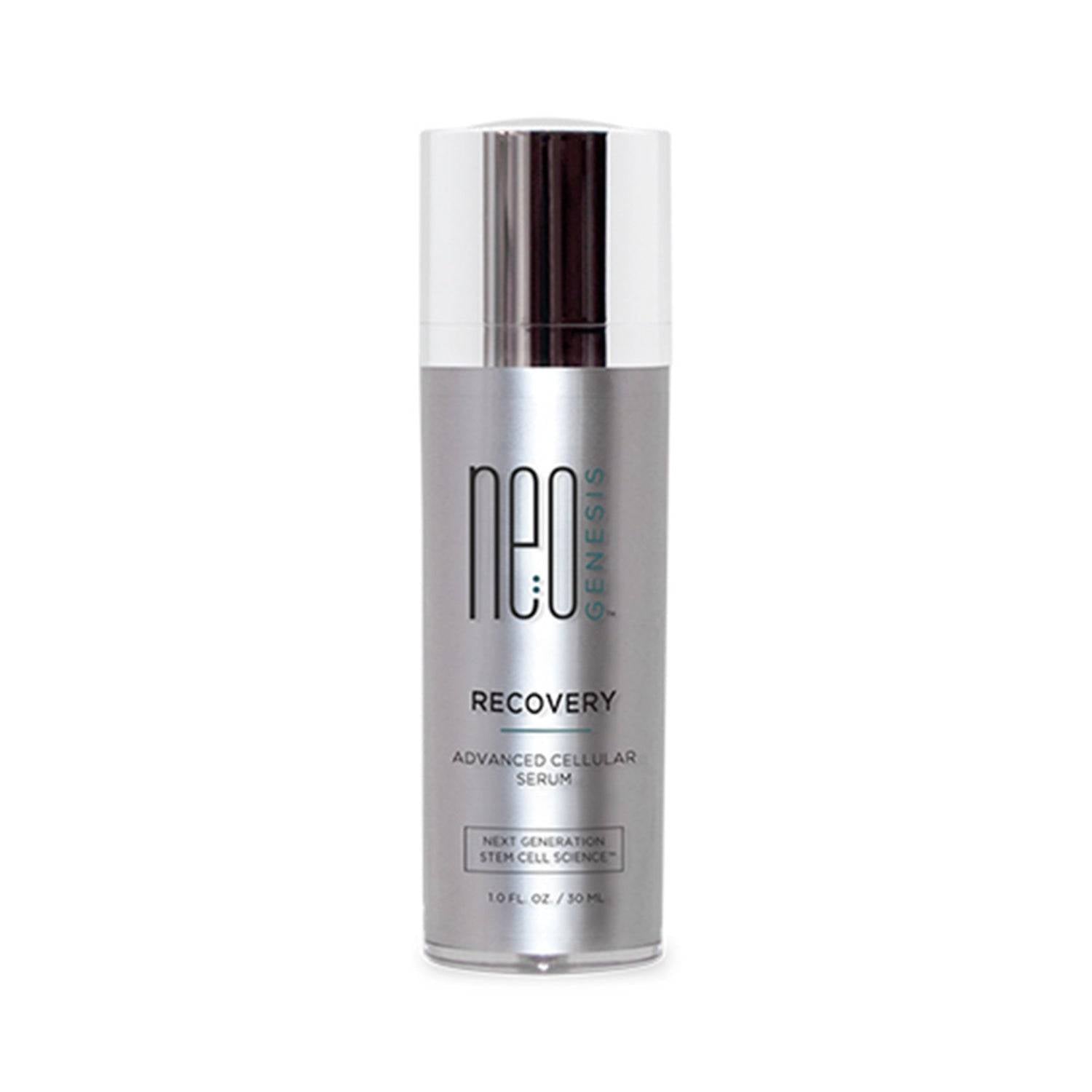 NeoGenesis Recovery Serum 30 mL with stem cell technology for mature skin and acne concerns. Promotes healing and collagen renewal.