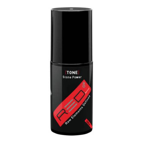 Rhonda Allison Red Method Stone Power Toner for men in sleek black bottle. Soothes skin irritation and reduces redness with natural aroma.