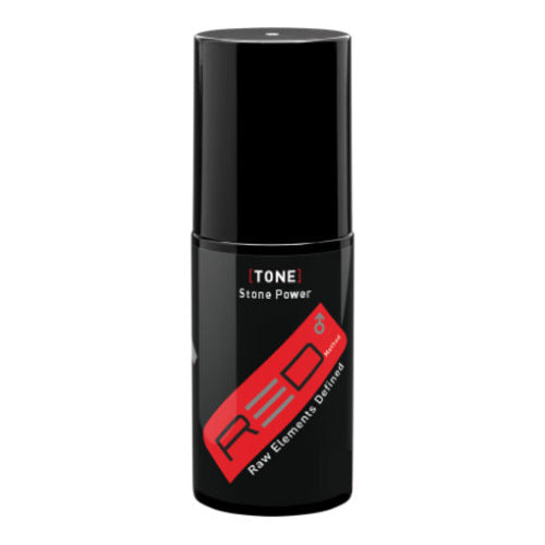 Facial toner for men—Rhonda Allison Red Method Stone Power. Targets redness and irritation with a refreshing, natural scent in a stylish black bottle.