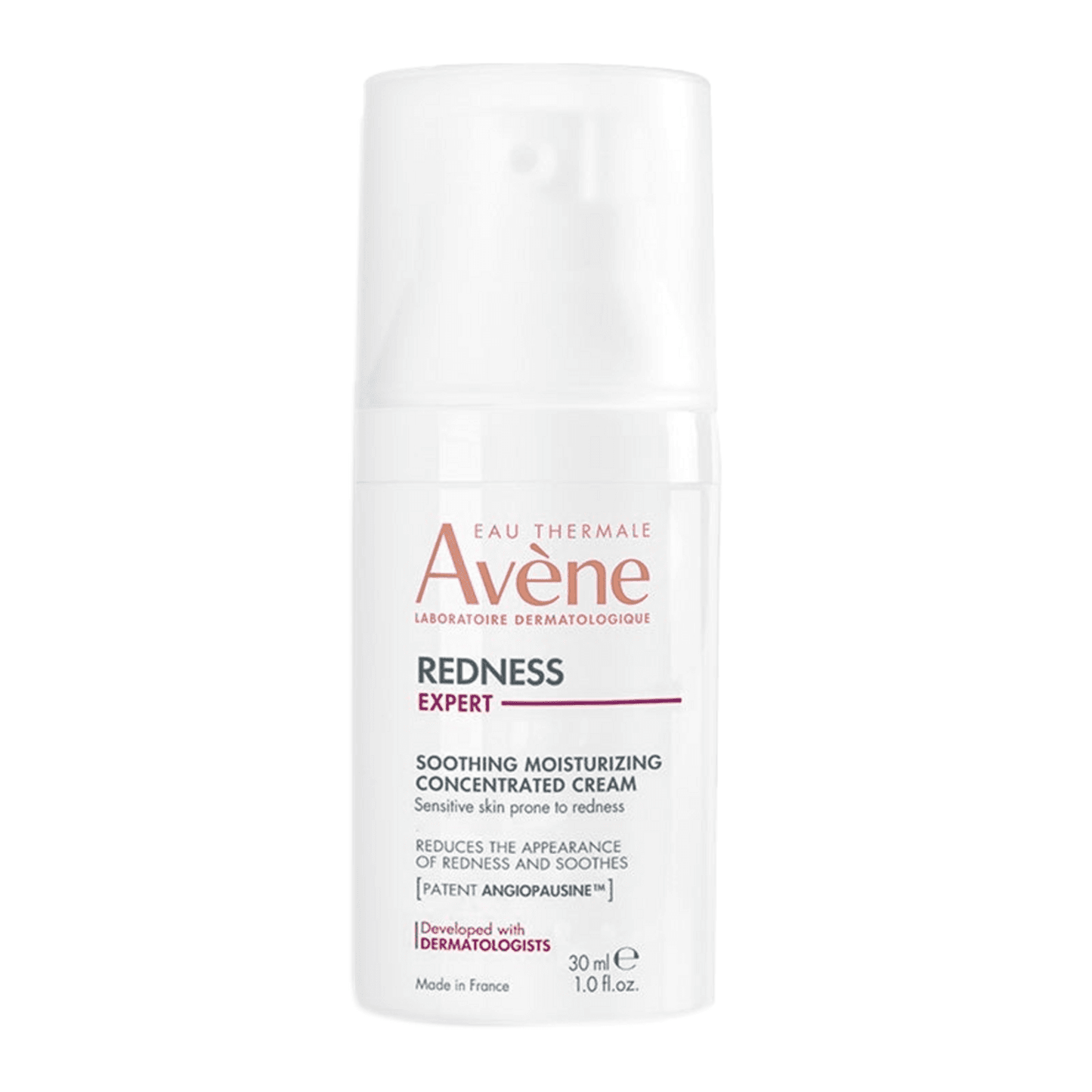 Avene Redness Expert Soothing Cream 30ml for redness-prone skin. Hydrating face cream co-developed with dermatologists for 24H skin comfort.