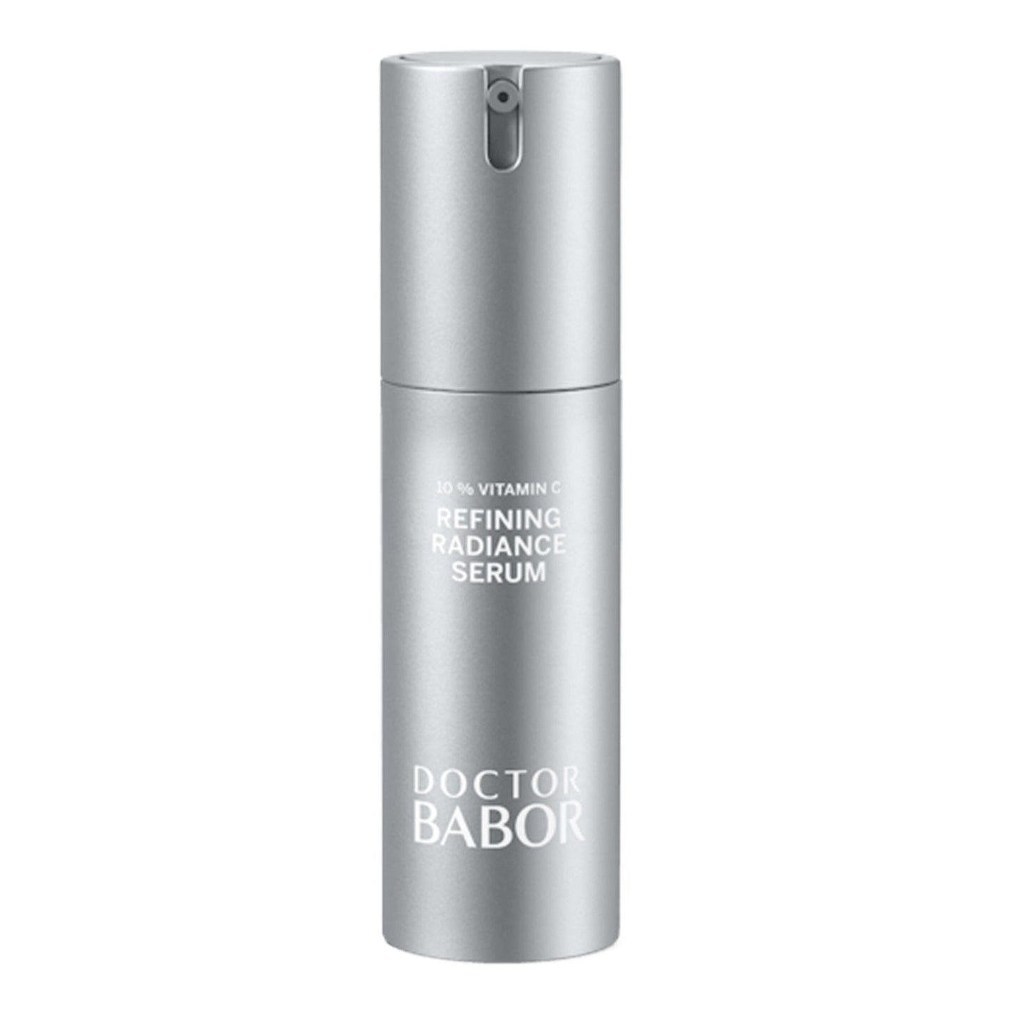 Babor Radiance Serum - Vitamin C Serum in sleek silver pump bottle for balanced complexion and radiant skin. Ideal for face care treatments.