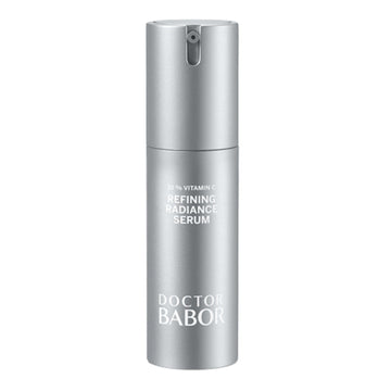 Babor Radiance Serum - Vitamin C Serum in sleek silver pump bottle for balanced complexion and radiant skin. Ideal for face care treatments.