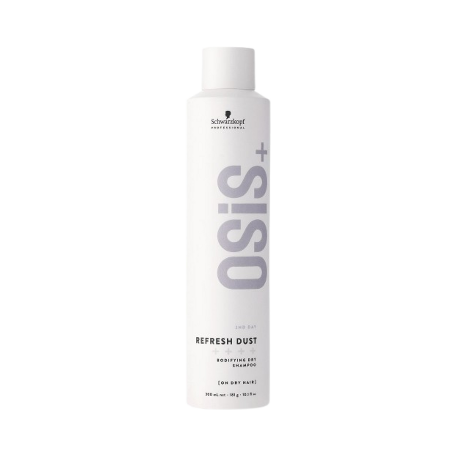 Schwarzkopf OSiS+ Refresh Dust Dry Hair Shampoo in 10.14 fl oz size, perfect for refreshing and texturizing hair between washes.