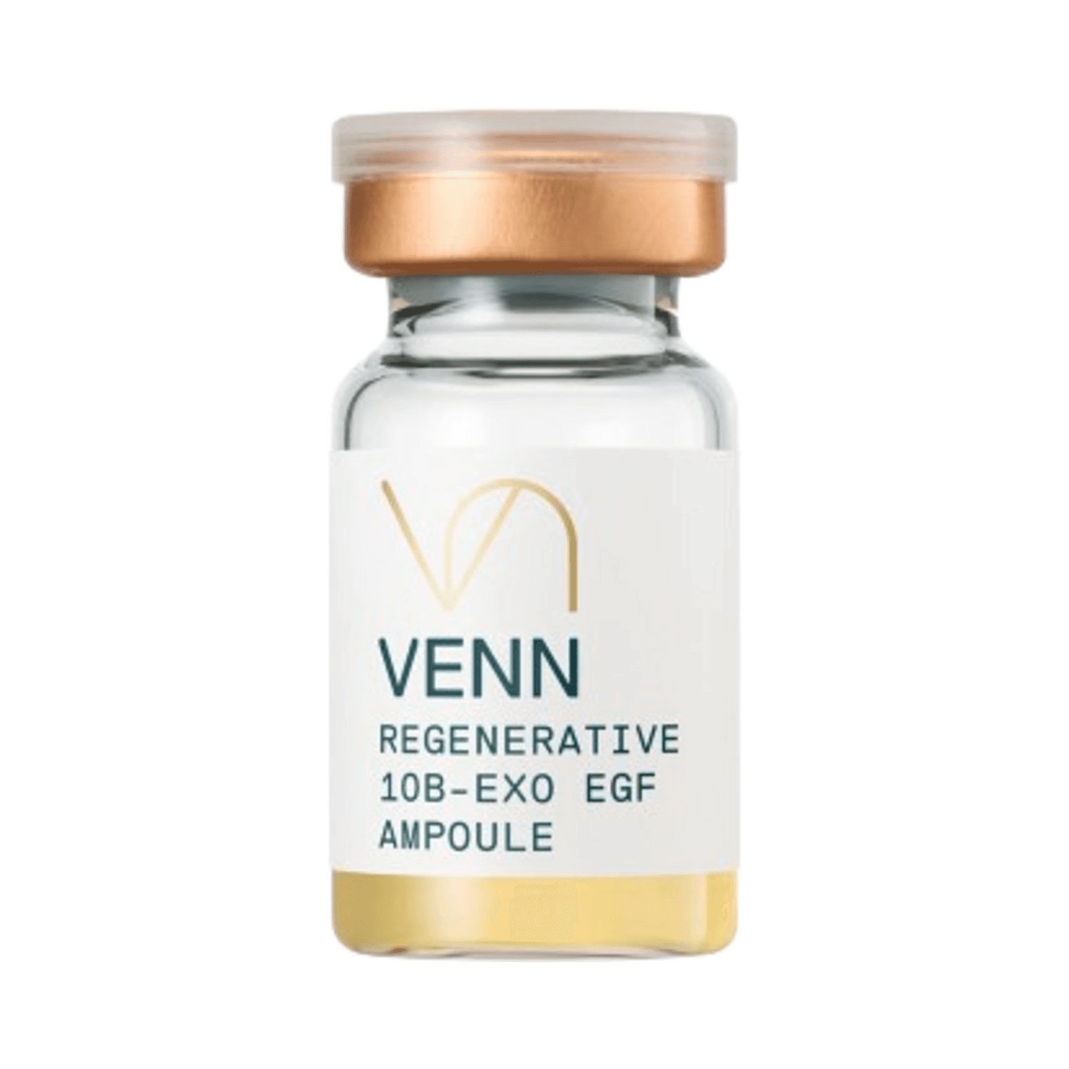 Single vial of Venn Regenerative 10B-EXO EGF Ampoule, a concentrated face treatment targeting fine lines and skin rejuvenation.