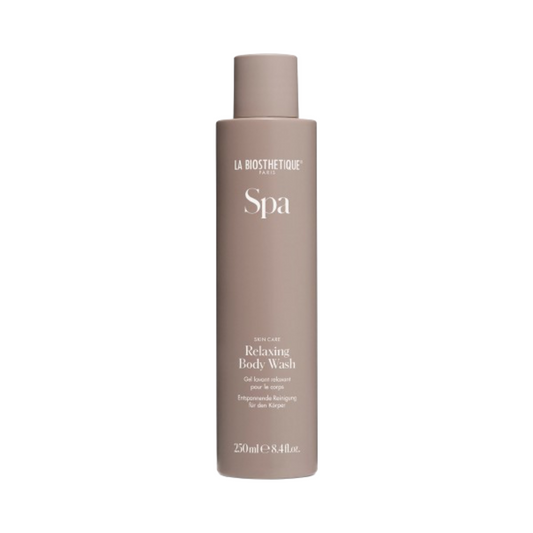 La Biosthetique Body Wash - Avslappende vask i 250 ml flaske for stressavlastning og hudpleie. Ideell for beroligende dusjer og daglige renseritualer.