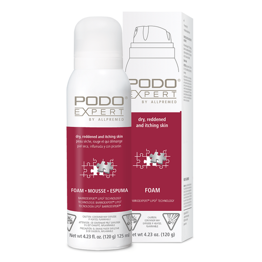 Podoexpert by Allpremed Repair Foam Cream - Mousse pour peau sèche, rougie et démangeaisons