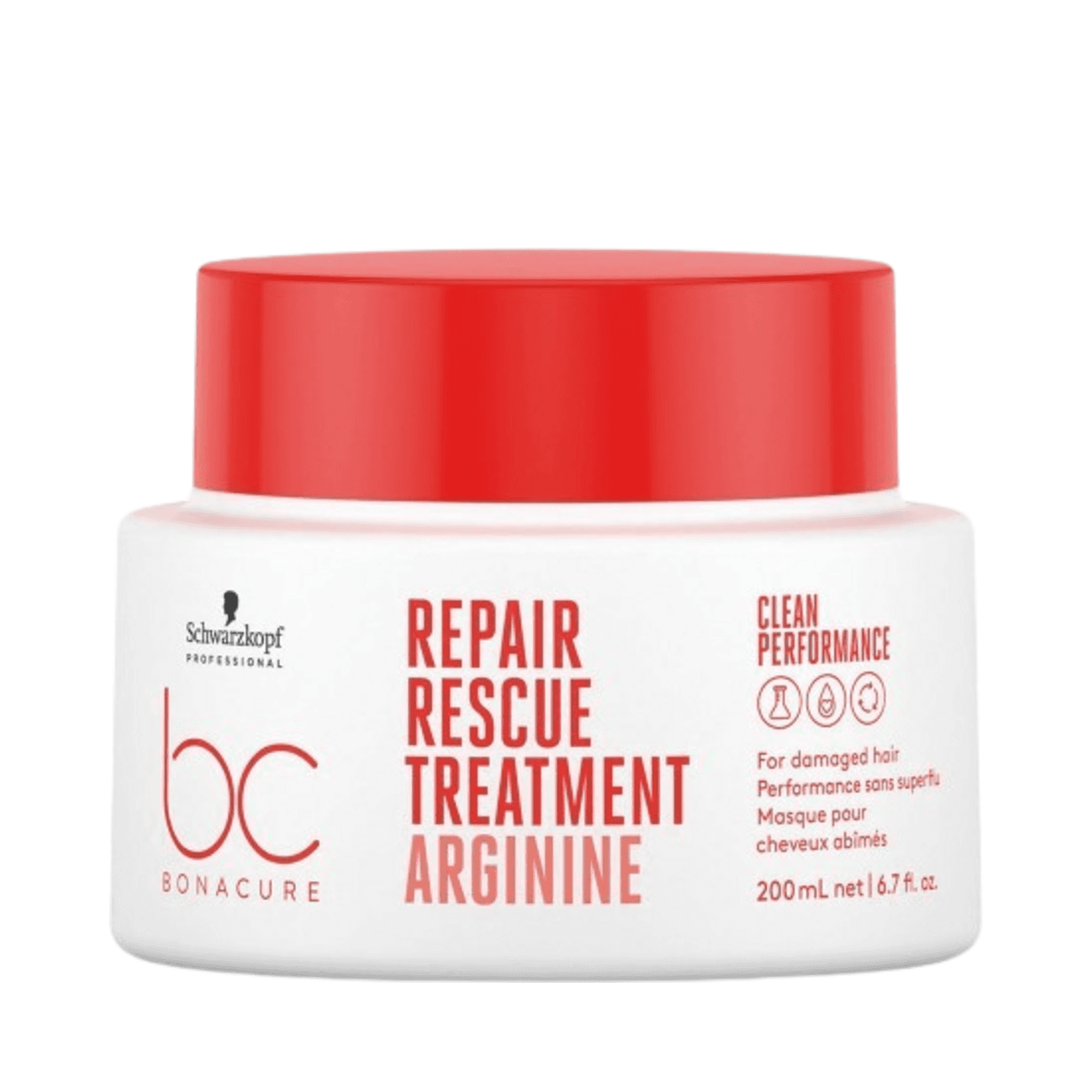 Bonacure Repair Rescue Treatment Hair Treatment by Schwarzkopf in a 200 ml jar for damaged hair, available at eSkinStore.