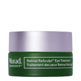 Murad Resculpt Eye Treatment in green and lavender jar, designed to reduce fine lines and lift sagging eyelids for firmer, youthful-looking eyes.