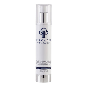 Circadia Revita-Cyte Complex anti-aging face serum in a 59ml pump bottle, ideal for firming and smoothing mature skin.