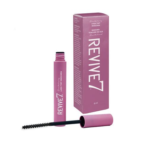 Revive7 Lash Serum Tint - Revitalizing Tint 6 ml mascara with wand and pink packaging for a glossy wet-lash look. Ideal for enhancing lash appearance.
