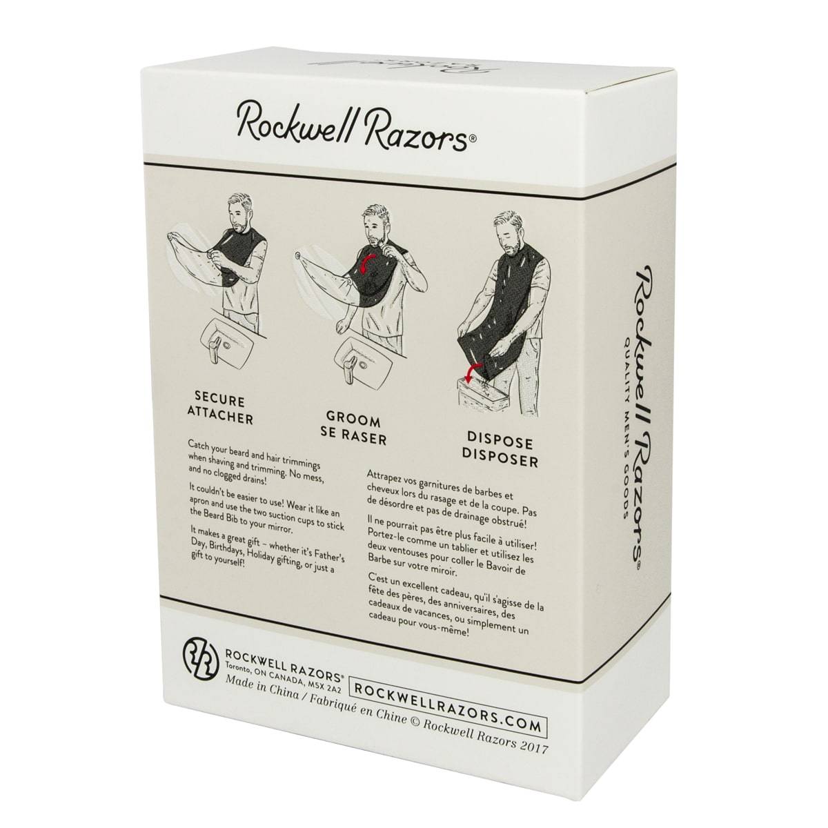 Rockwell Razors Beard Bib and Manicure set Display Bundle