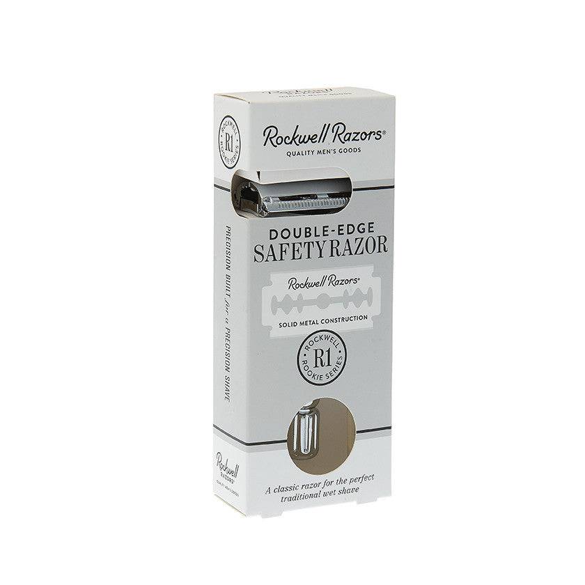 Rockwell R1 DE Safety Razor - White Chrome