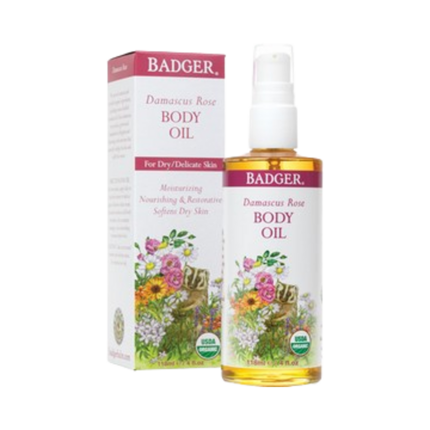 Badger Balms Rose Body Oil