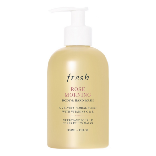 Fresh Rose Morning Kropps- og Håndvask | eSkinCareStore. En pH-balansert dusjgel beriket med rose, lakserolje og glyserin for daglig kroppspleie.