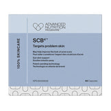 SCB4 by Advanced Nutrition Programme targets problem skin with gut-skin support and patented technology, 60 capsule supplement box.