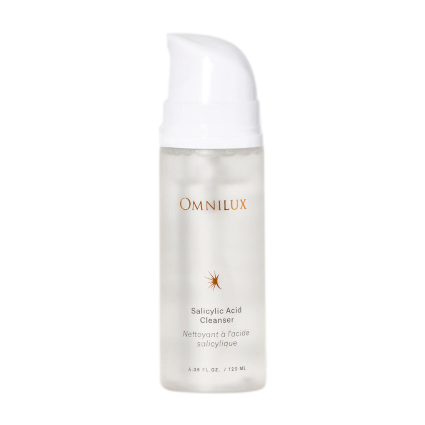 Omnilux Salicylic Acid Cleanser - 4.05 fl oz facial cleanser designed to remove dirt and oil, improve skin tone, and prep skin for LED treatment.