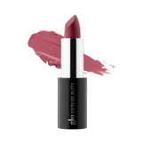 Glo Skin Beauty Lipstick in soft pink satin shade. Longwearing, creamy formula enriched with BHA and Vitamin E for lip care.
