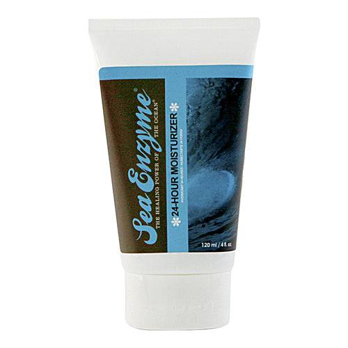 Front view of Sea Enzyme 24-Hour Moisturizer in 120ml tube, ideal for dry skin hydration and daily skincare routine in the moisturizers category.
