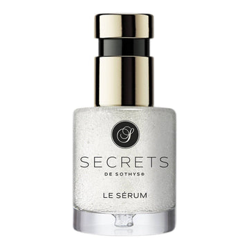 Sothys Secrets Serum - Revitalizing Elixir in a luxurious clear bottle with gold and black pump. Premium face serum for youthful, radiant skin.