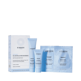 Codex Shaant Petite Set - Skincare for Oil Control featuring cleanser, toner, cream, and mask for oily skin, pores, and redness treatment.