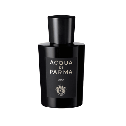 Acqua Di Parma Oud 180ml Signature Fragrance bottle in sleek black design, ideal for luxury women's fragrance collections.