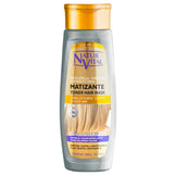 Natur Vital Hair Mask - Silver Blonde - Color Enhancing treatment for blonde and gray hair, neutralizes yellow tones, 300ml bottle.
