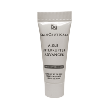SkinCeuticals A.G.E. Interrupter Advanced face cream tube for mature skin, moisturizing, fine lines, and wrinkles, free gift