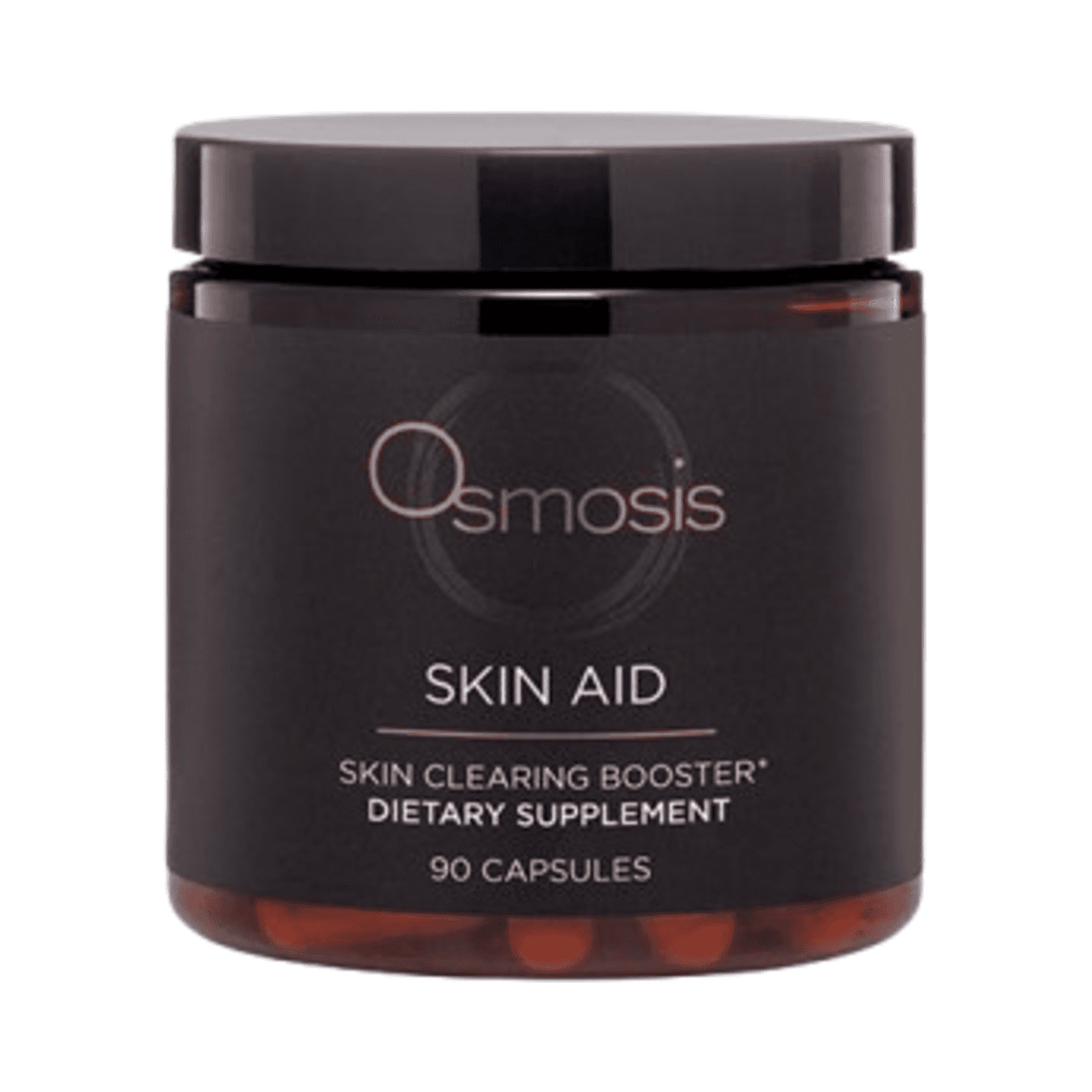 Osmosis Professional Skin Aid dietary supplement featuring skin-clearing booster formula with Triphala and Psyllium.
