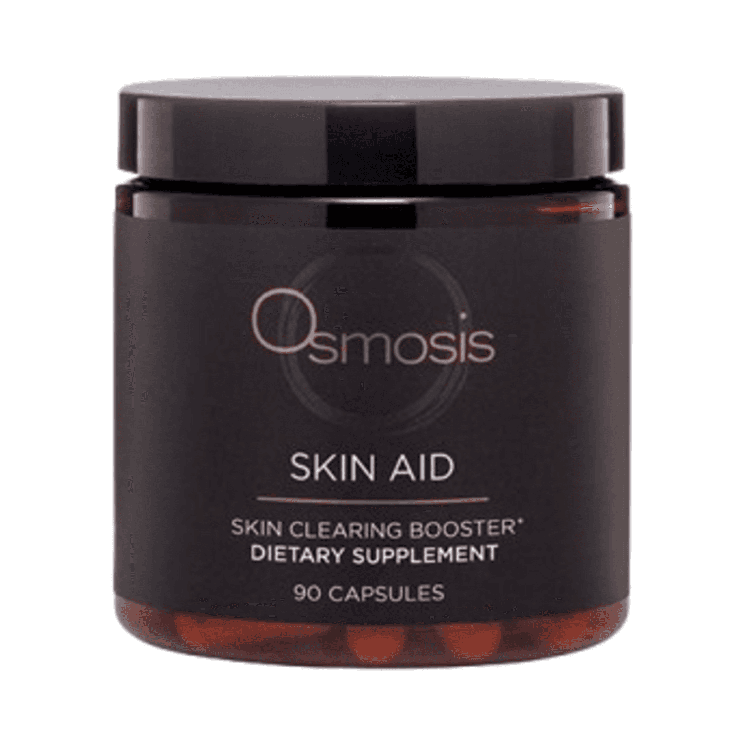 Osmosis Professional Skin Aid dietary supplement featuring skin-clearing booster formula with Triphala and Psyllium.
