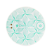 Omnilux Skin Corrector Mini red light therapy device with floral pattern design for anti-aging skincare treatments.