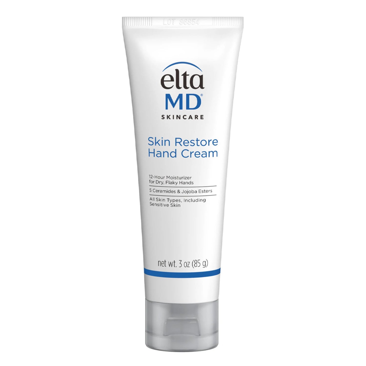EltaMD Skin Restore Hand Cream with jojoba esters and ceramides offers long-lasting moisture. Perfect hand & foot cream for personal skincare routine.