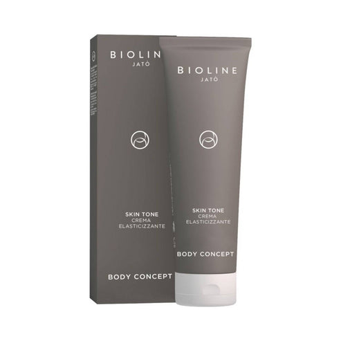Bioline Skin Tone Elasticizing Cream for body treatment, tones and firms skin, ideal for stretch marks and dry skin care.