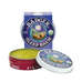 Die geöffnete Dose „Badger Sleep Balm“ zeigt den gelben Balsam mit der Aufschrift „Lavendel und Bergamotte“ zur natürlichen Unterstützung des Schlafs. USDA-Bio-Aromatherapieprodukt.