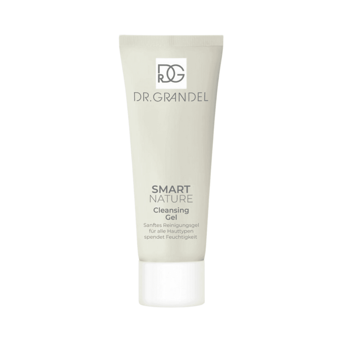 Dr Grandel Smart Nature Cleansing Gel - Cleanser for all skin types in a sleek beige tube, ideal for removing makeup and impurities from face and neck.