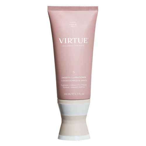 Virtue Smooth Conditioner 200ml bottle designed to eliminate frizz and smooth hair. Full-size hair conditioner for daily use in hair care.