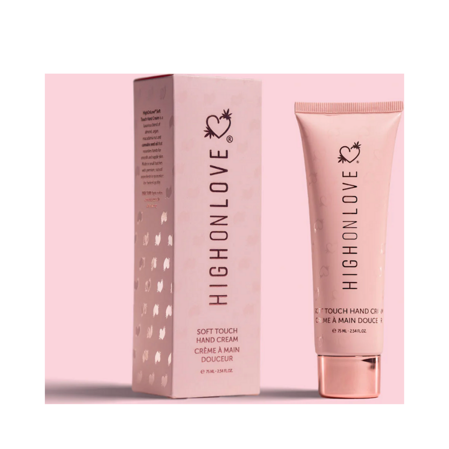 High on Love Soft Touch Hand Cream with retail box, 75 ml size, premium hand & foot cream for dry skin from eSkinStore.