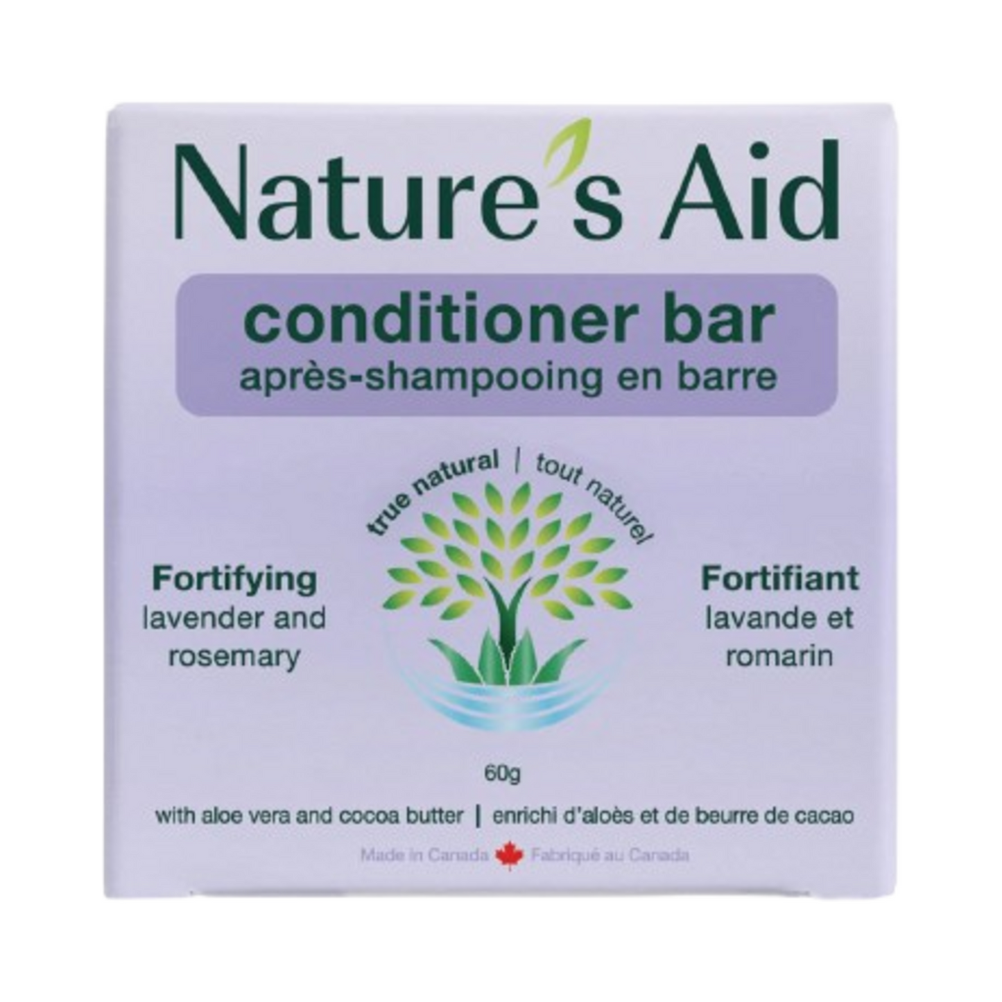Nature's Aid Solid Conditioner Bar - Lavender and Rosemary