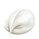 Close-up of Payot Soothing Aromatic Balm's smooth, white cream texture, formulated to soothe and hydrate sensitive facial skin.