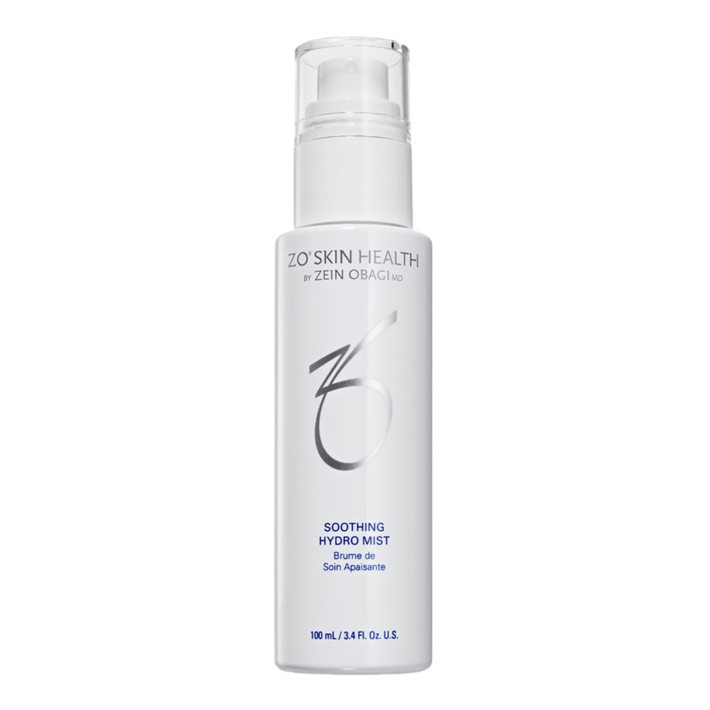 ZO Skin Health Soothing Hydro Mist face serum in sleek white packaging, perfect for enhancing skincare routines with hydration and barrier support.