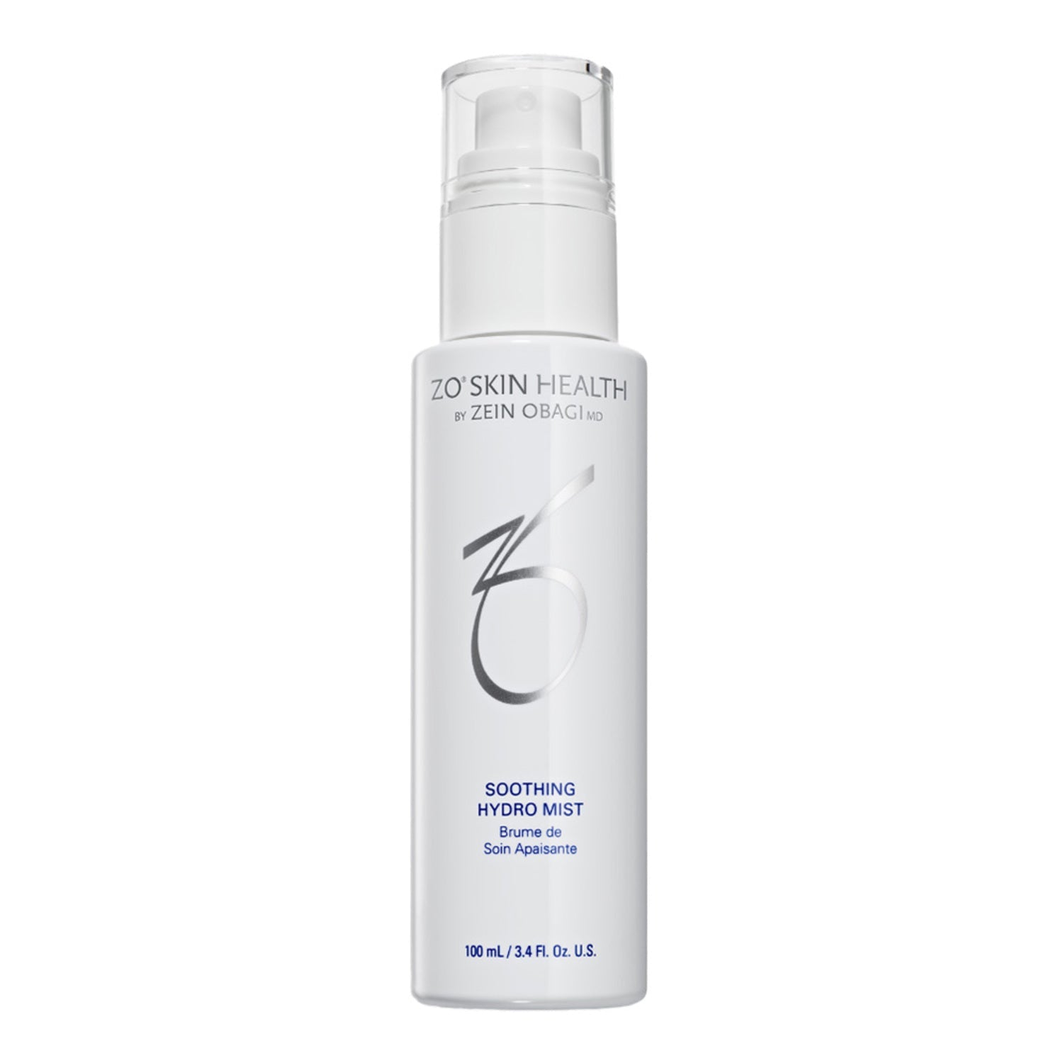 ZO Skin Health Soothing Hydro Mist face serum in sleek white packaging, perfect for enhancing skincare routines with hydration and barrier support.