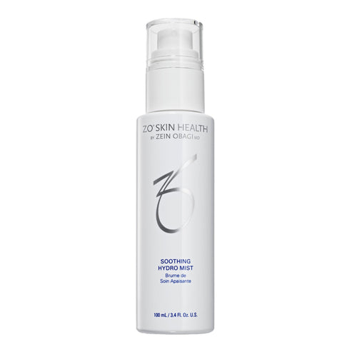 ZO Skin Health Soothing Hydro Mist face serum in sleek white packaging, perfect for enhancing skincare routines with hydration and barrier support.